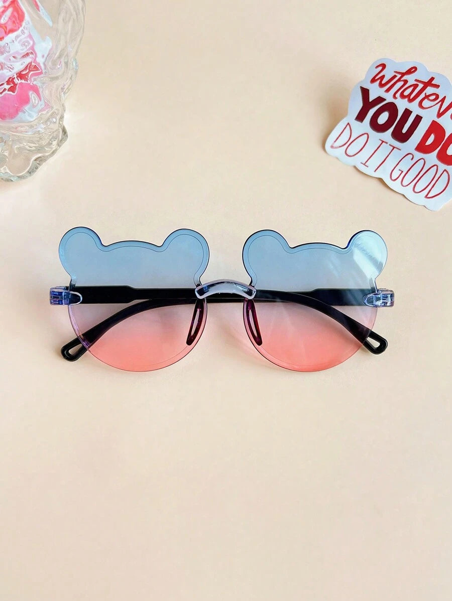 Cute Bear Ear Fashion Glasses for Kids Daily Accessories