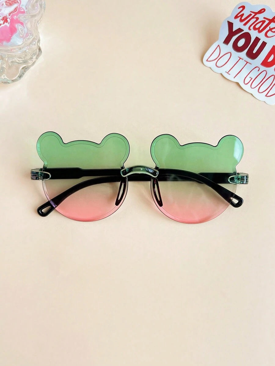 Cute Bear Ear Fashion Glasses for Kids Daily Accessories