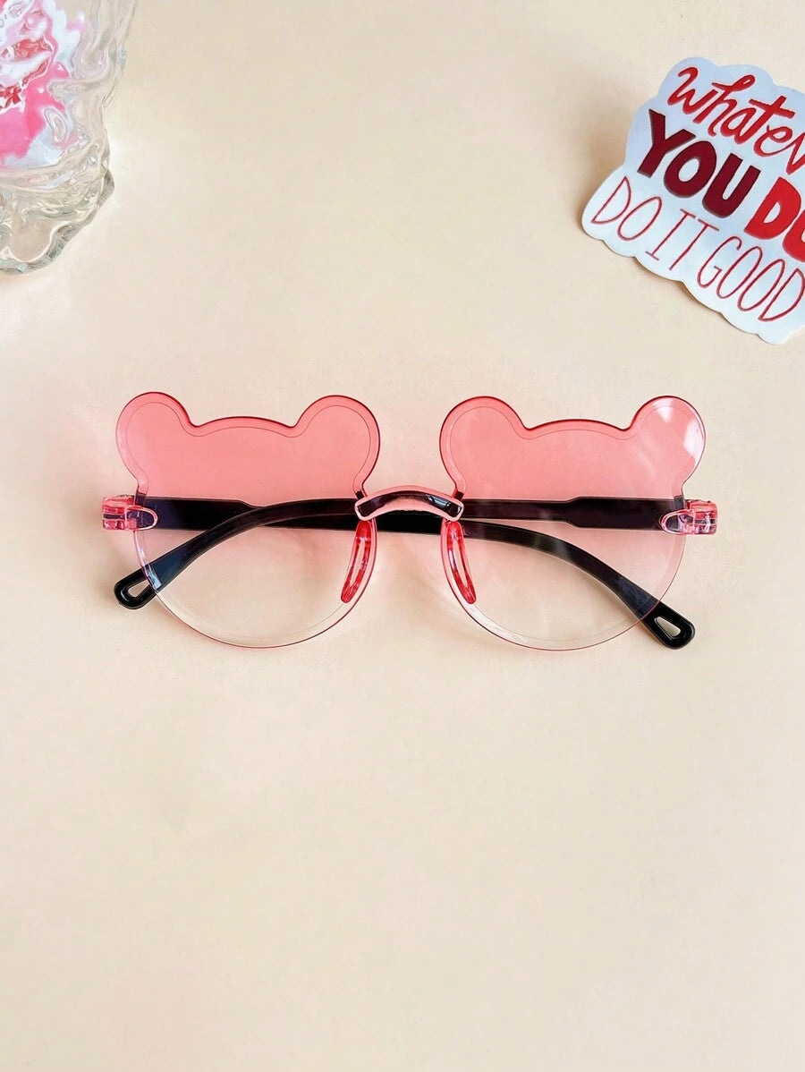 Cute Bear Ear Fashion Glasses for Kids Daily Accessories