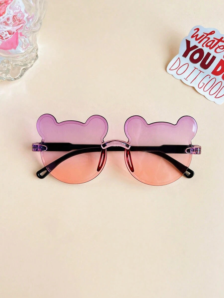 Cute Bear Ear Fashion Glasses for Kids Daily Accessories