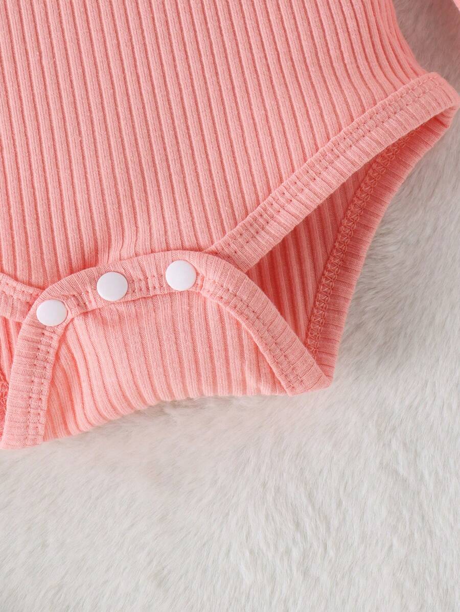 Cute Print Bodysuit Pants Hat and Headband Outfit Set for Spring and Autumn Wear