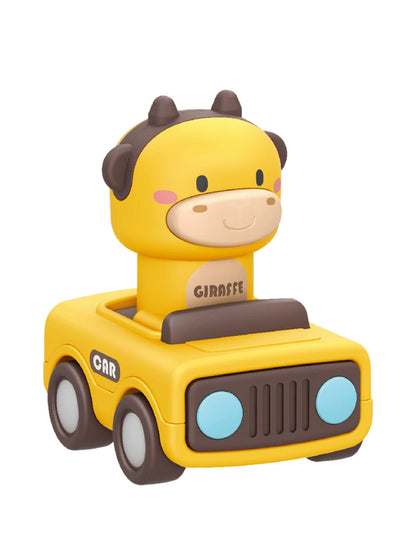 Baby Animal Push Car – Cartoon Press-to-Go Learning Toy