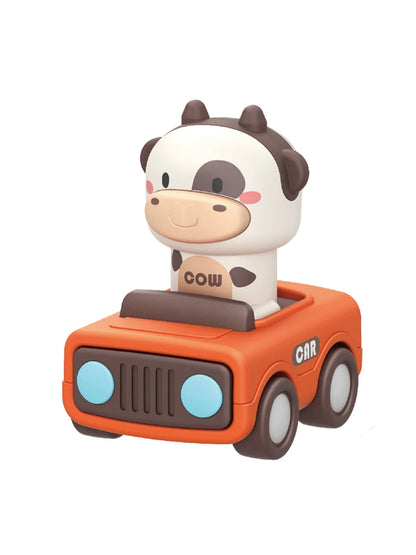 Baby Animal Push Car – Cartoon Press-to-Go Learning Toy