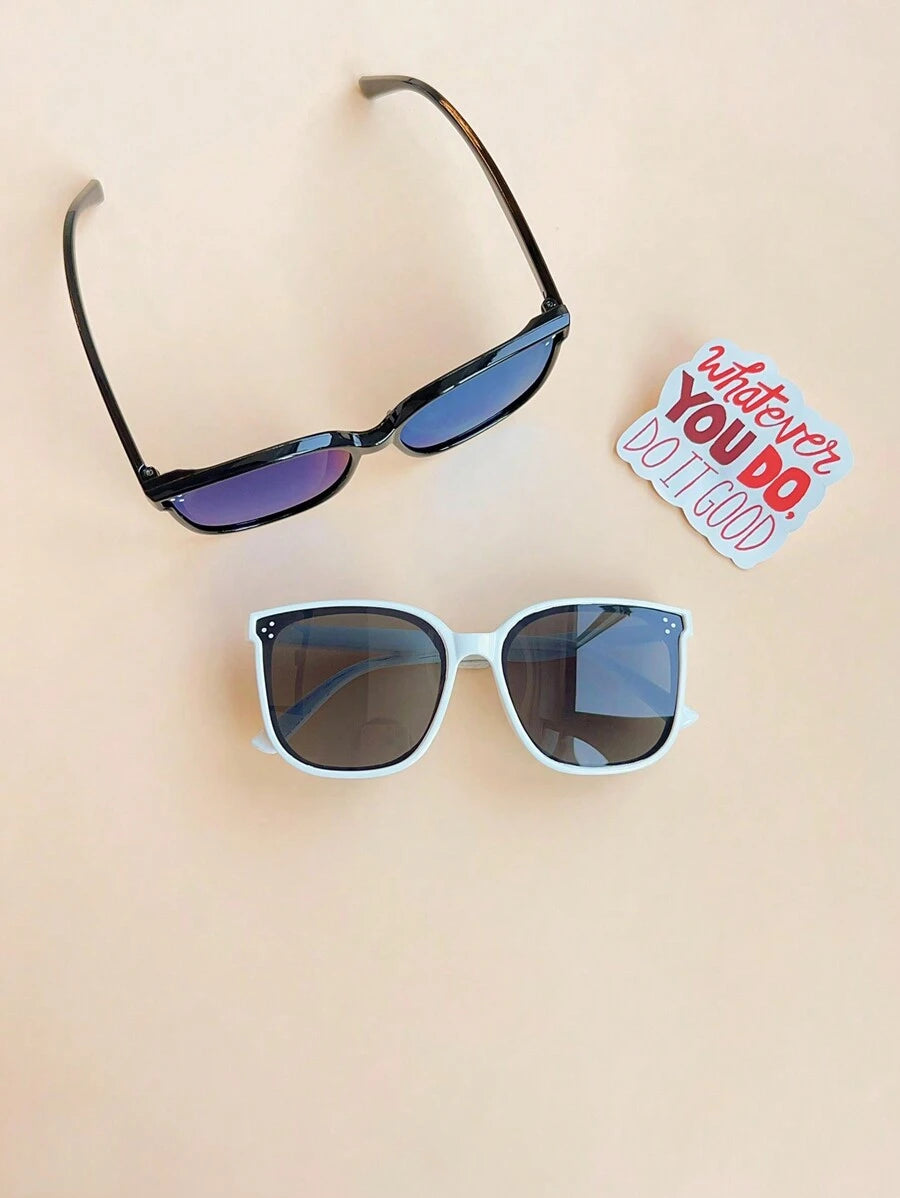 Multi Piece Set Children Square Frame Fashion Glasses Adorable Baby Wardrobe Stylist Accessories