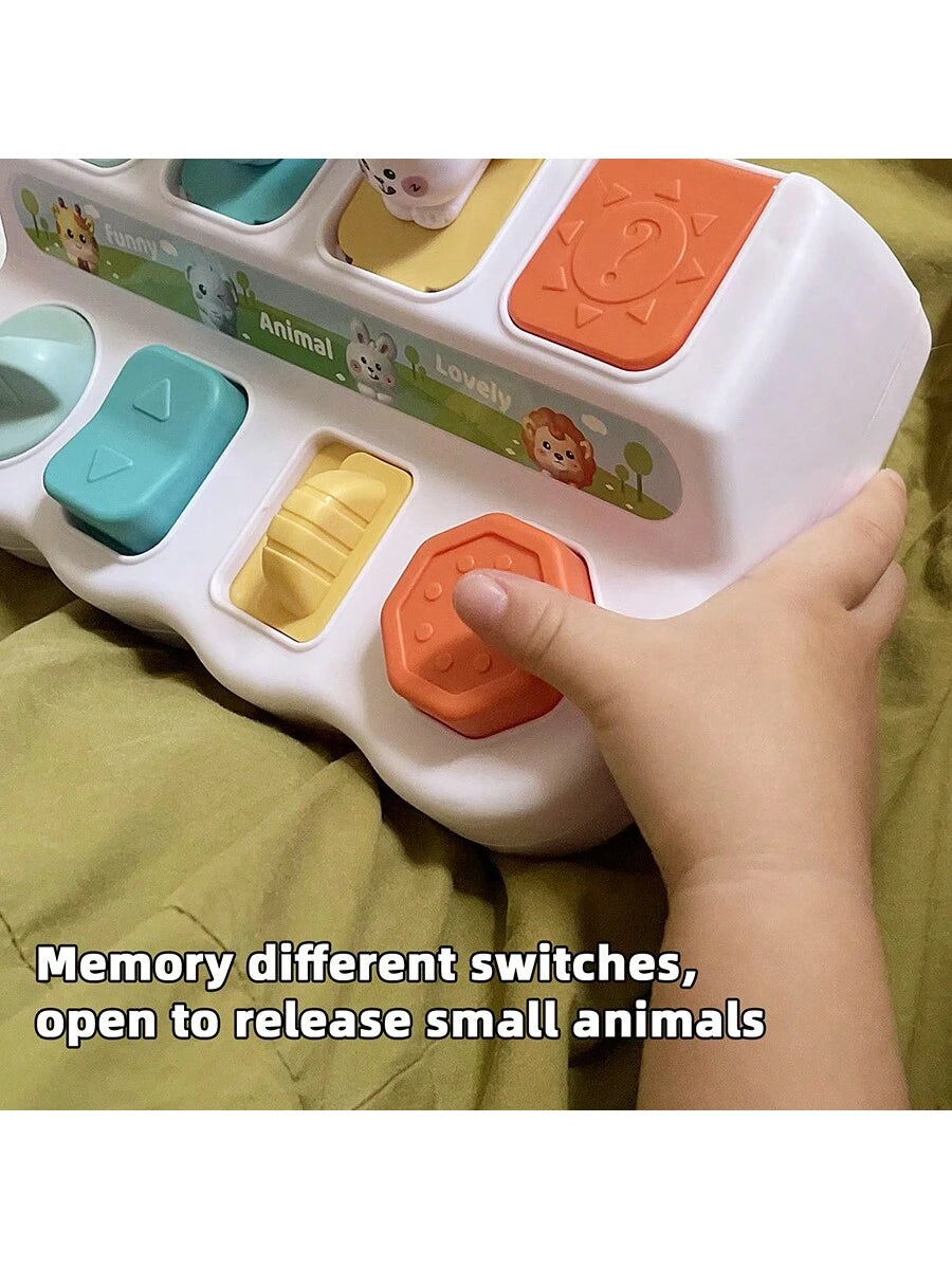 Montessori Pop Up Animal Toy Early Learning Activity Box Educational Toy for Toddlers