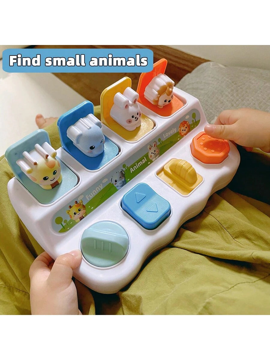Montessori Pop Up Animal Toy Early Learning Activity Box Educational Toy for Toddlers