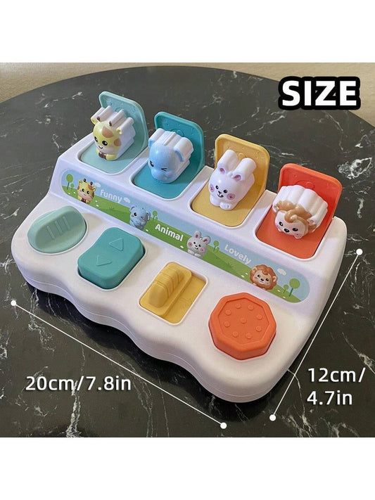 Montessori Pop Up Animal Toy Early Learning Activity Box Educational Toy for Toddlers