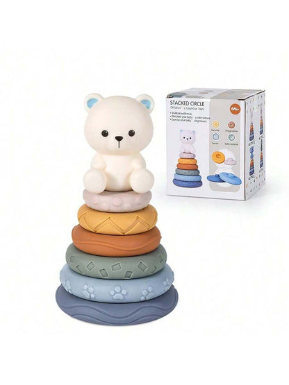 Baby Sensory Learning Toy Set – Soft Number Blocks, Animal Bowling Balls & Rainbow Stacking Rings