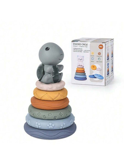 Baby Sensory Learning Toy Set – Soft Number Blocks, Animal Bowling Balls & Rainbow Stacking Rings
