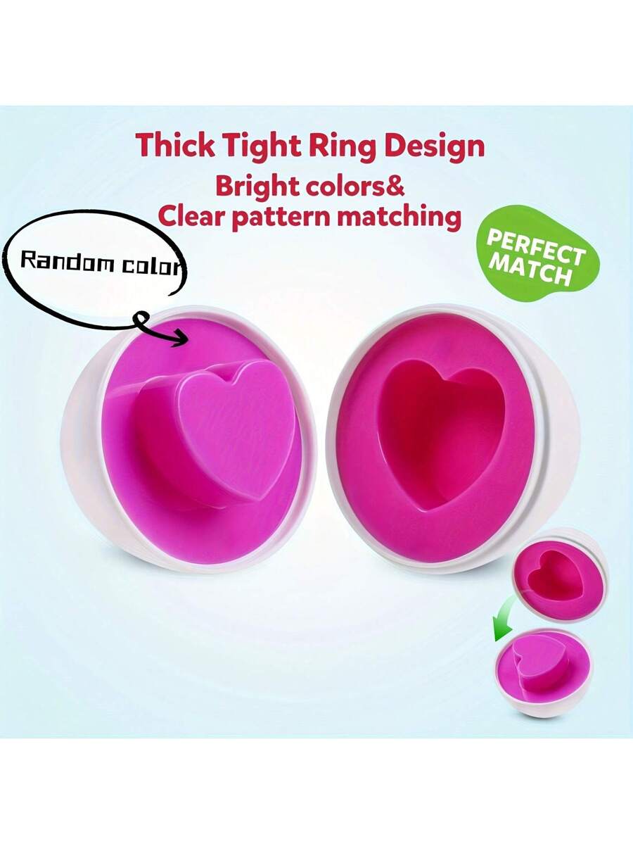 Montessori Matching Eggs Toy Shape Sorting Puzzle Educational Learning Toy for Toddlers