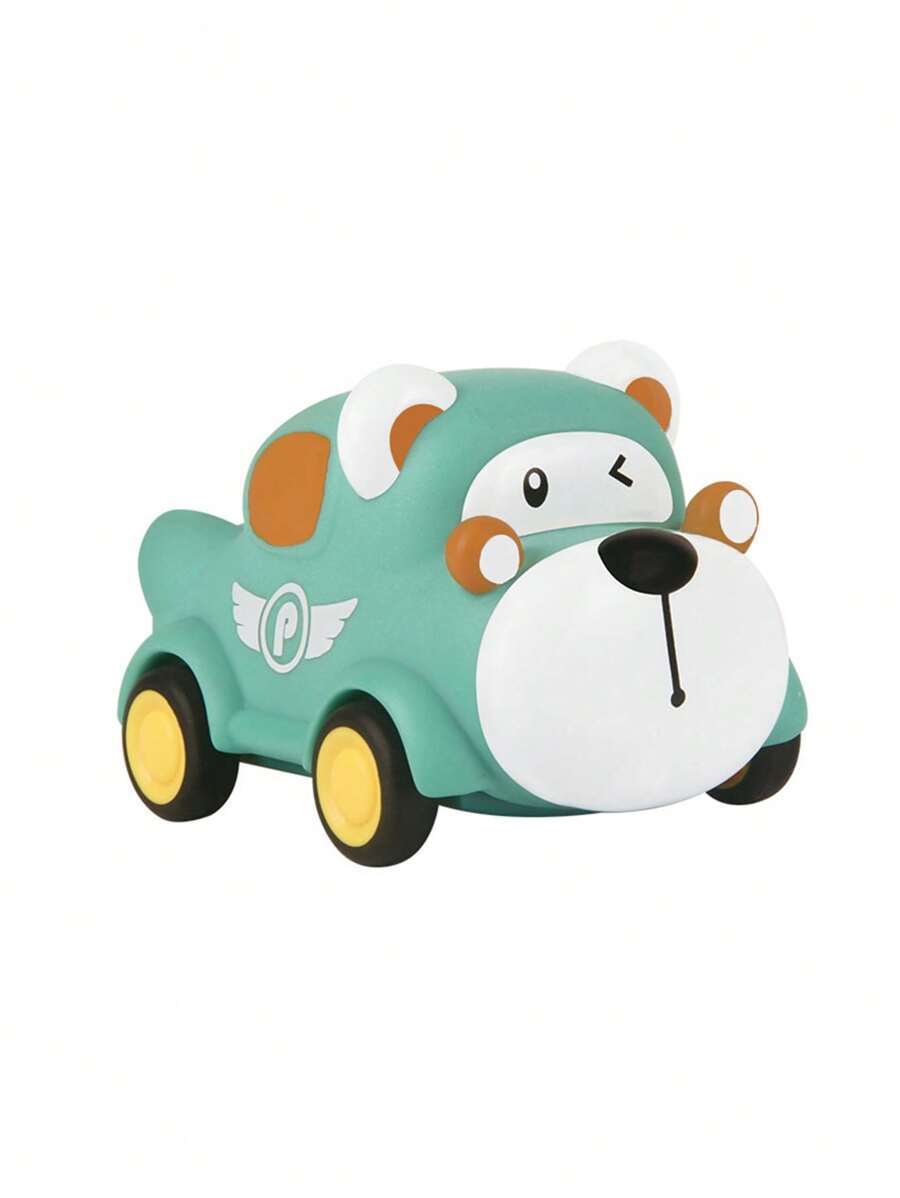 Soft Rubber Pull-Back Vehicle Set – Baby Police Car, Fire Truck, Taxi & Ambulance