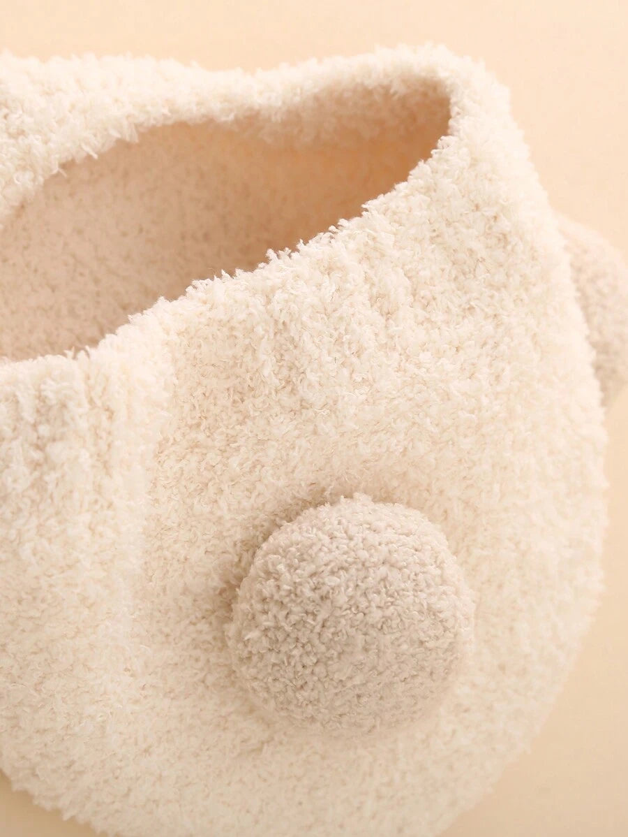 Plush Winter Beanie Hat for Cute Warm Daily Wear