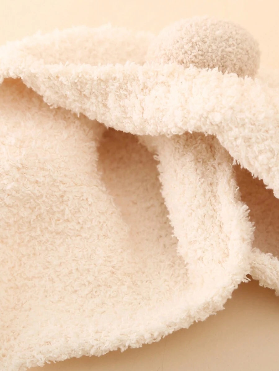Plush Winter Beanie Hat for Cute Warm Daily Wear