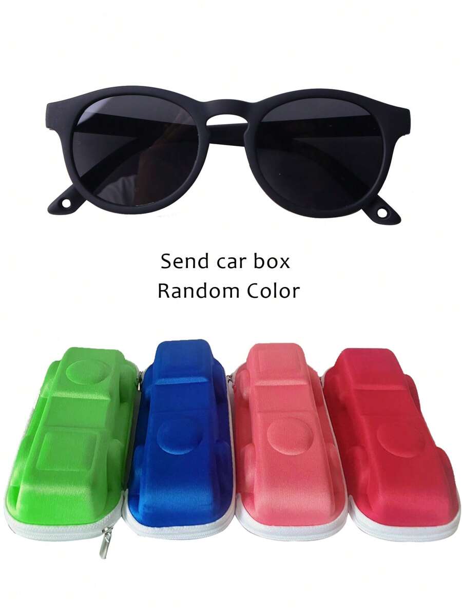 Lightweight Comfortable Kids Fashion Glasses Complete Set with Eyewear Box and Strap