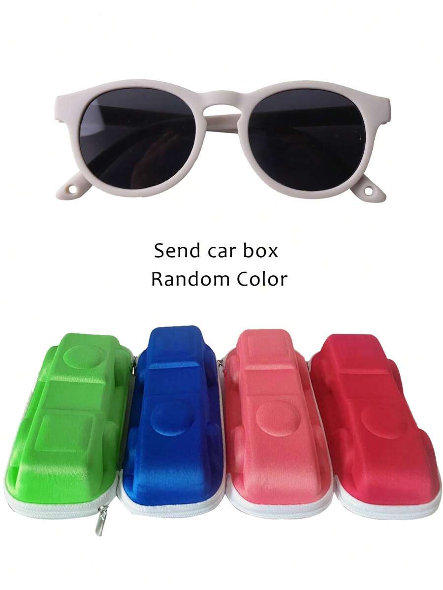 Lightweight Comfortable Kids Fashion Glasses Complete Set with Eyewear Box and Strap