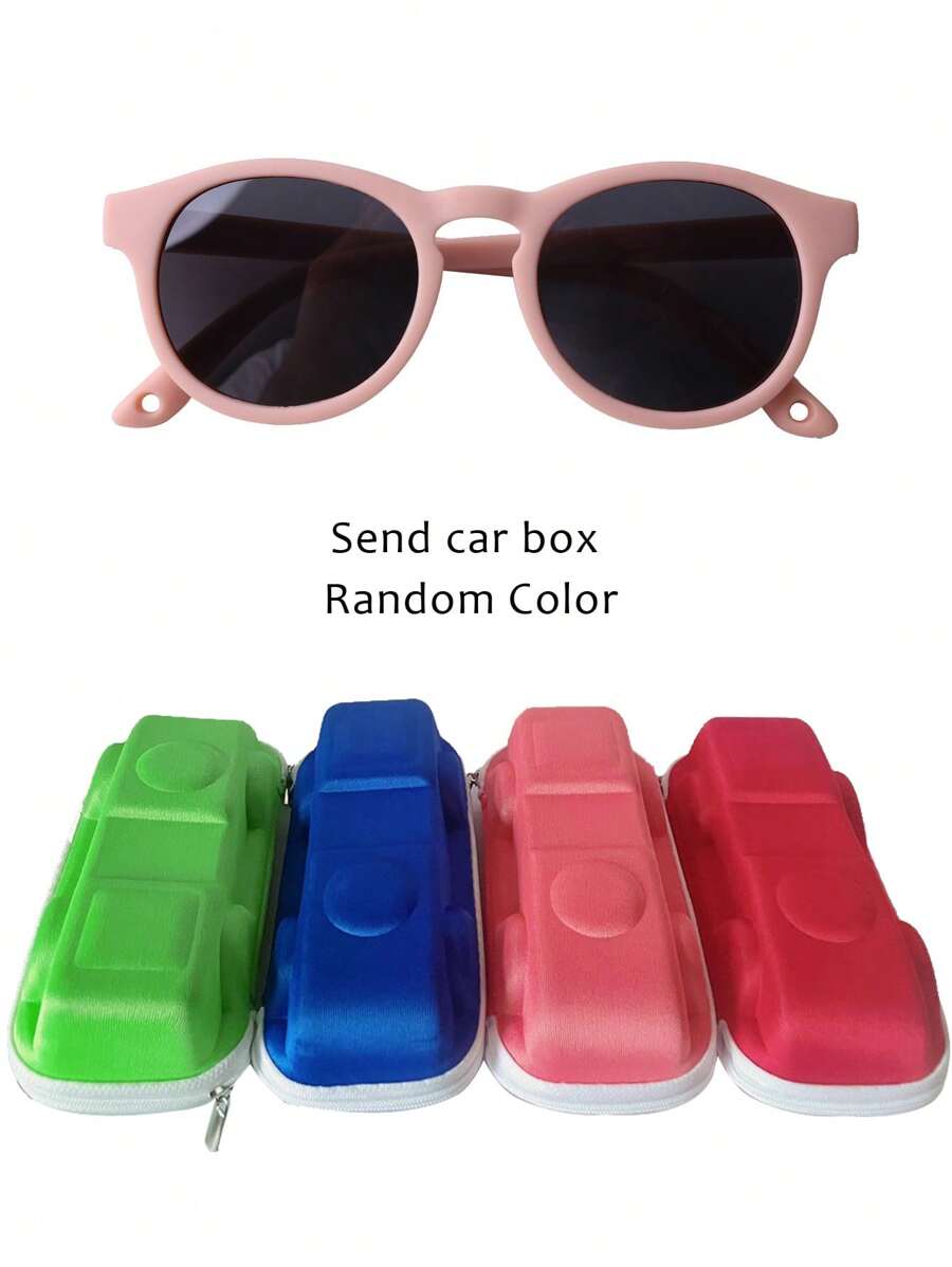 Lightweight Comfortable Kids Fashion Glasses Complete Set with Eyewear Box and Strap