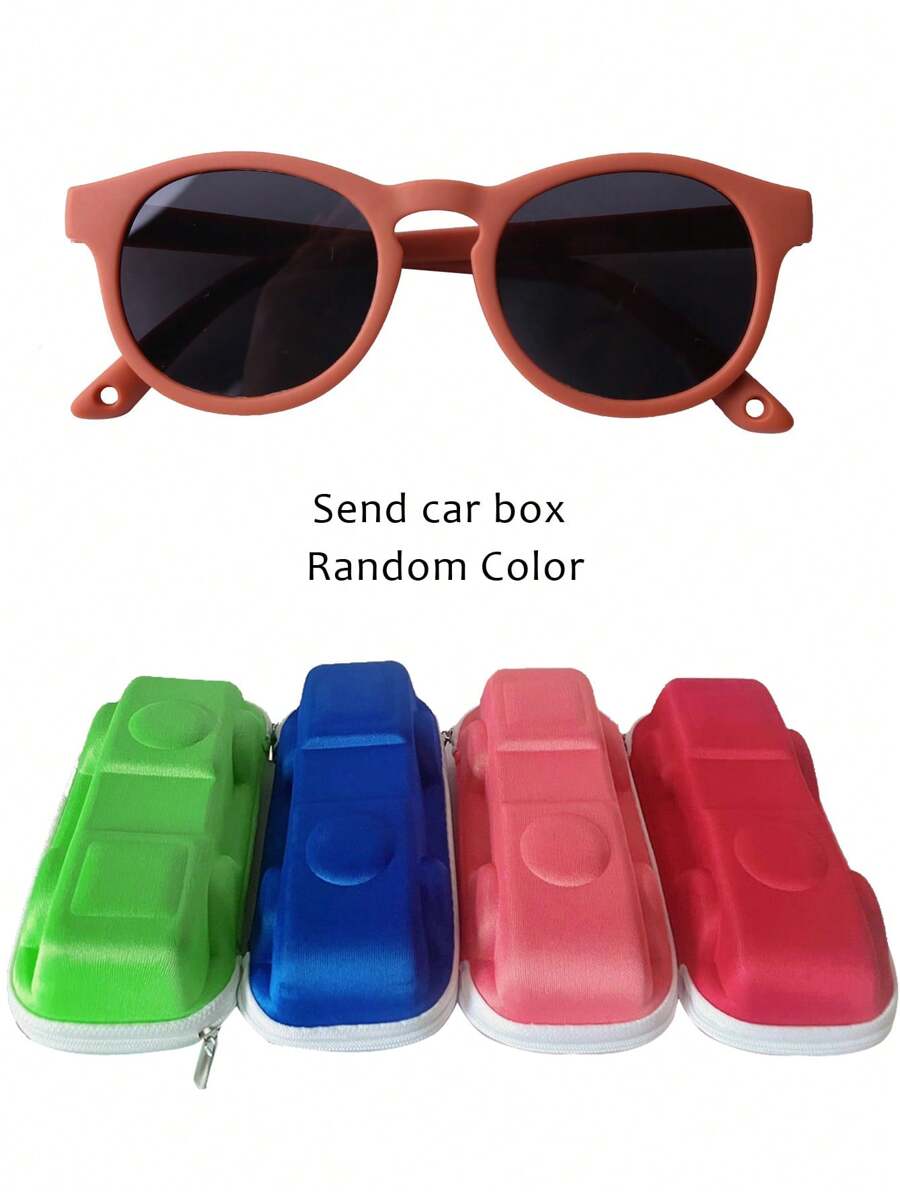 Lightweight Comfortable Kids Fashion Glasses Complete Set with Eyewear Box and Strap