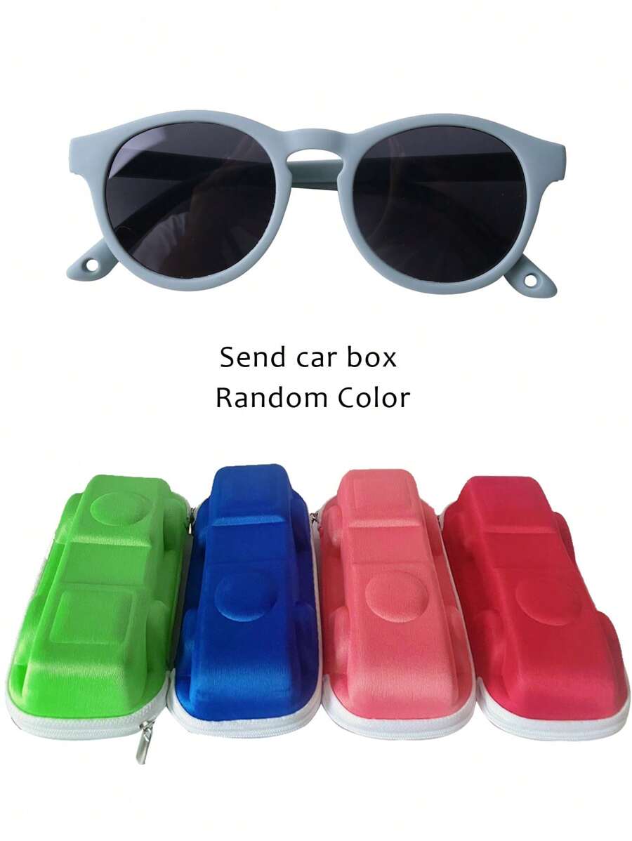 Lightweight Comfortable Kids Fashion Glasses Complete Set with Eyewear Box and Strap
