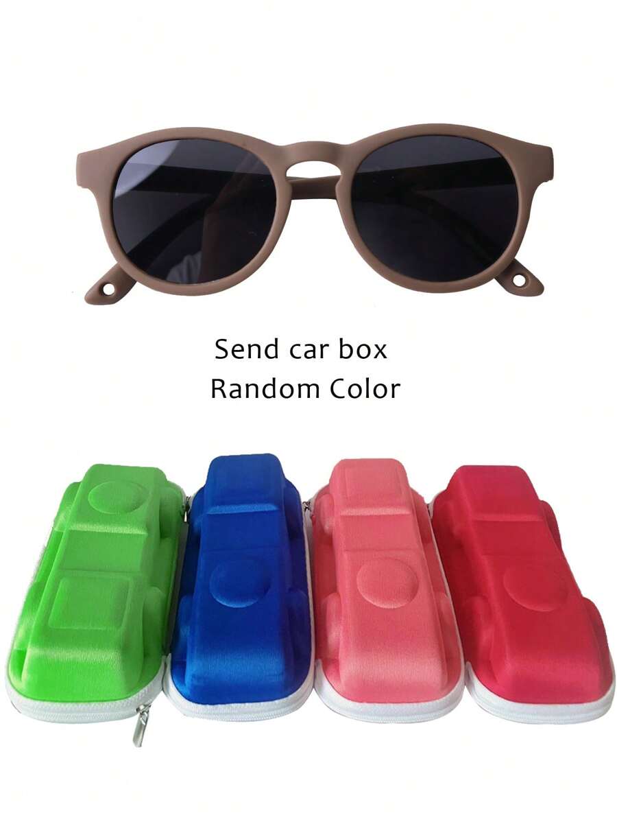 Lightweight Comfortable Kids Fashion Glasses Complete Set with Eyewear Box and Strap