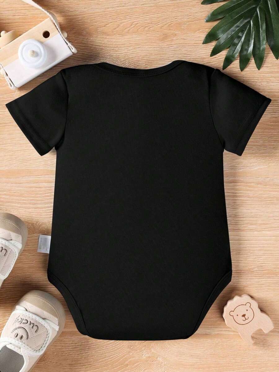 Cartoon Peanut Ombre Bodysuit For Baby Boys Casual Summer Outfit
