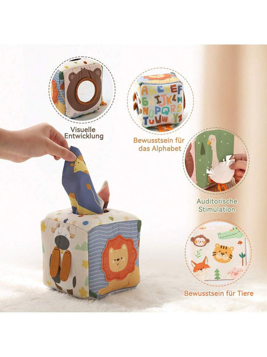 16pcs Montessori Toddler Shape Sorting Toy Cartoon Animal Color Recognition Educational Learning Box