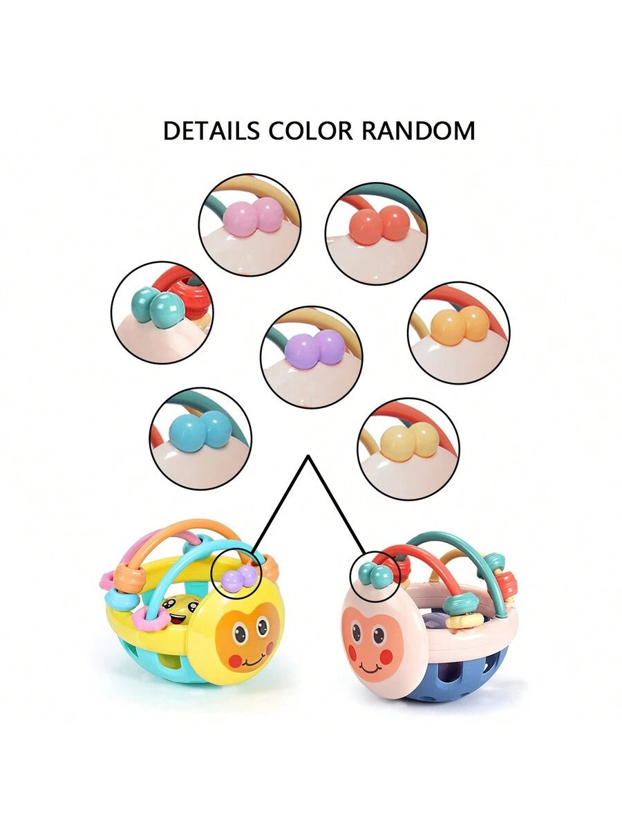 Baby Manhattan Rattle and Teether Toy for Sensory Learning and Grasping Play