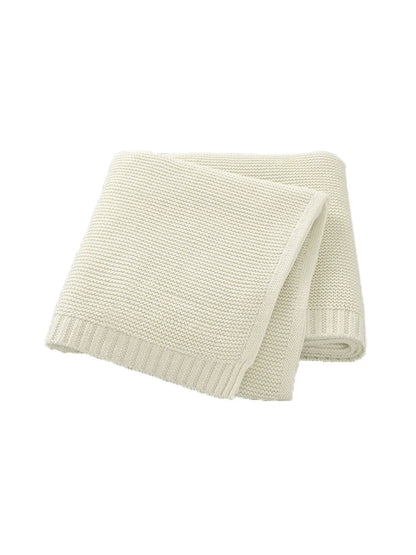 Personalized Kids Knitted Blanket – Custom Name Stroller & Nap Blanket