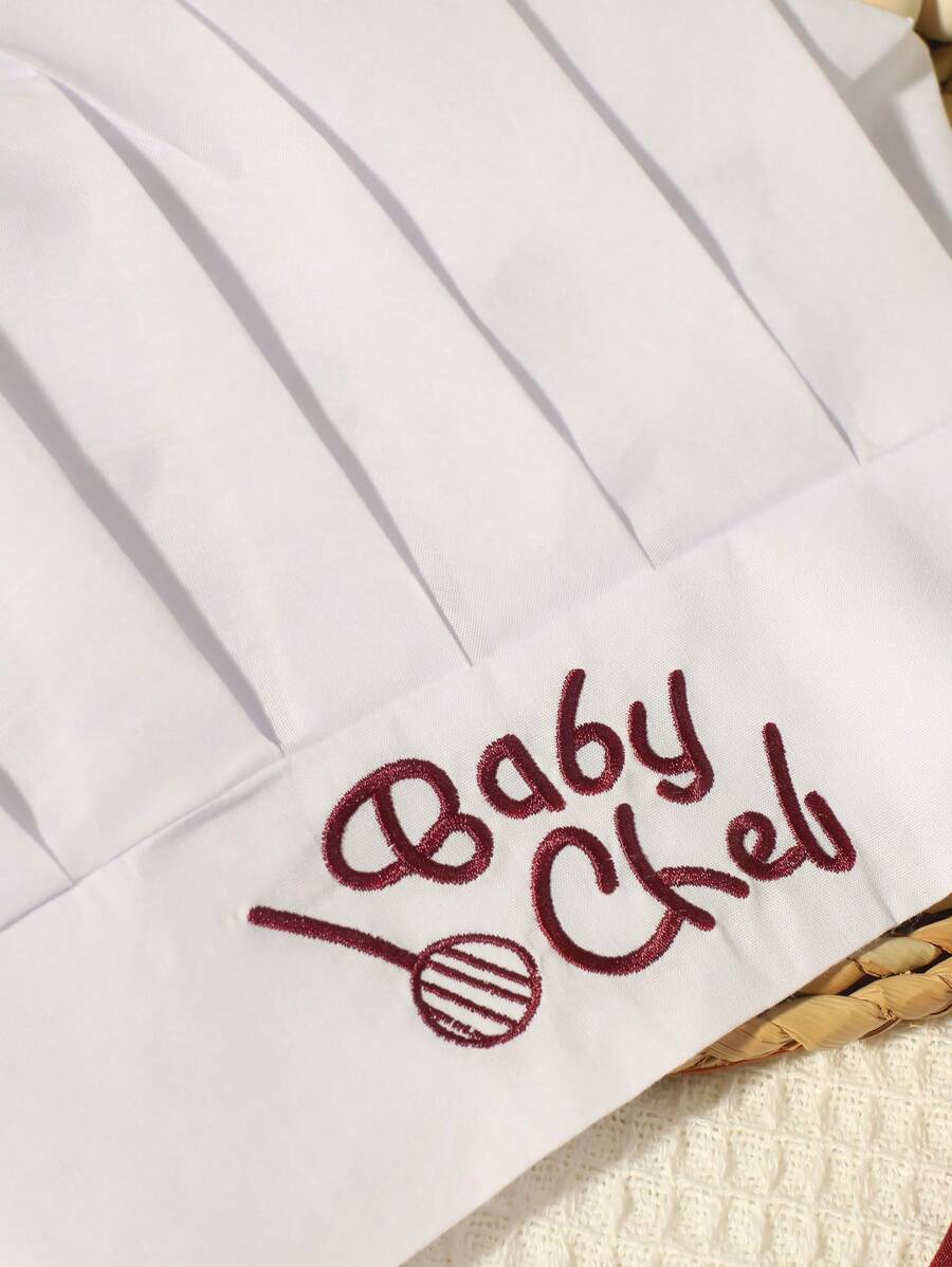 Baby Boy Chef Hat and Apron Photography Outfit Set for Newborn Photoshoots