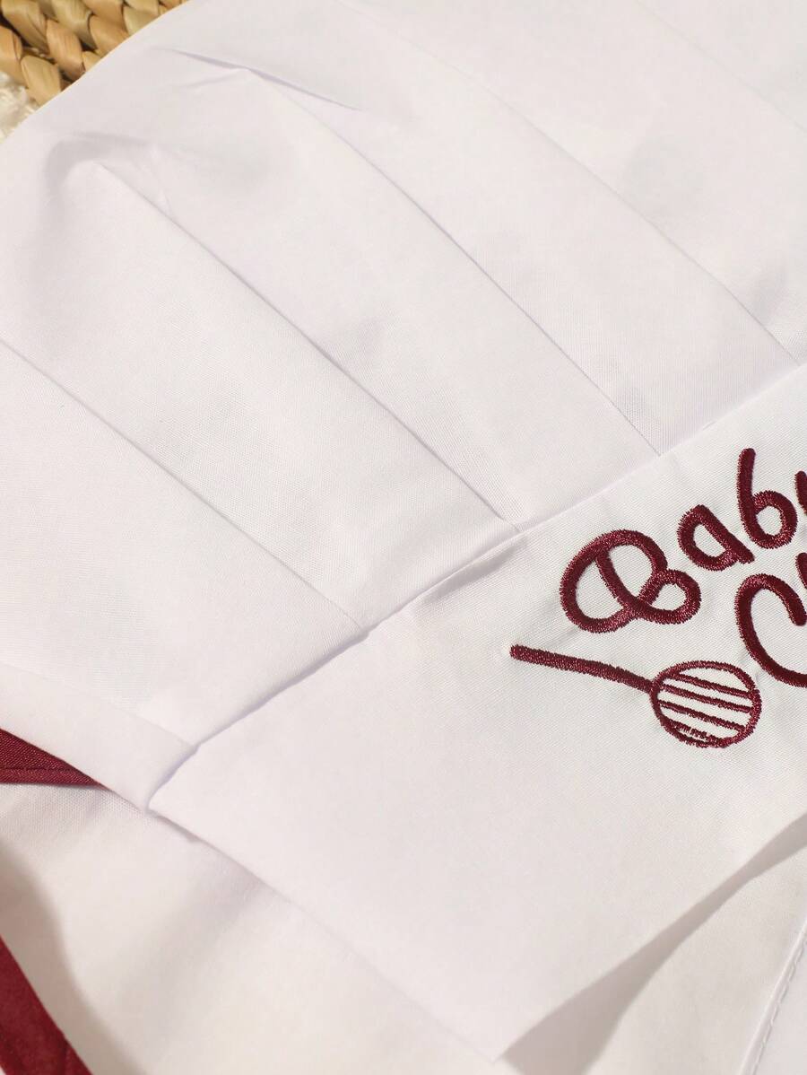 Baby Boy Chef Hat and Apron Photography Outfit Set for Newborn Photoshoots