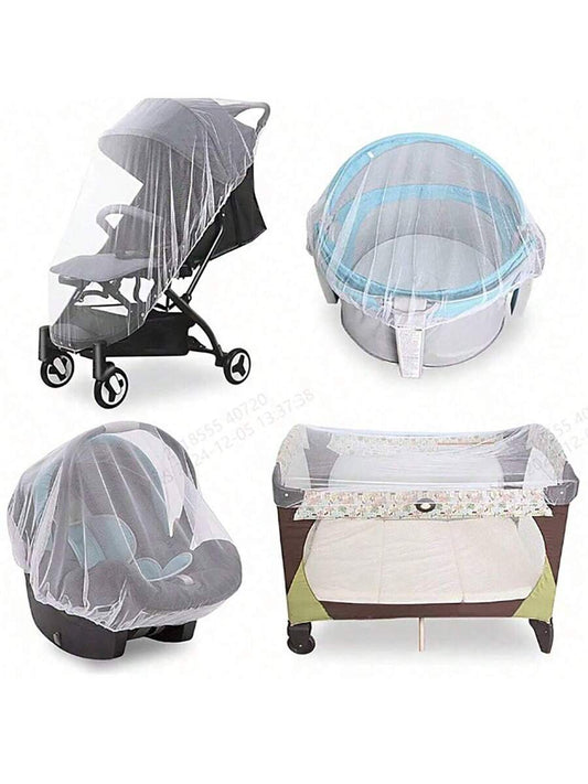 Universal Baby Stroller Mosquito Net 360° Full Coverage Insect Protection Sunshade Cover