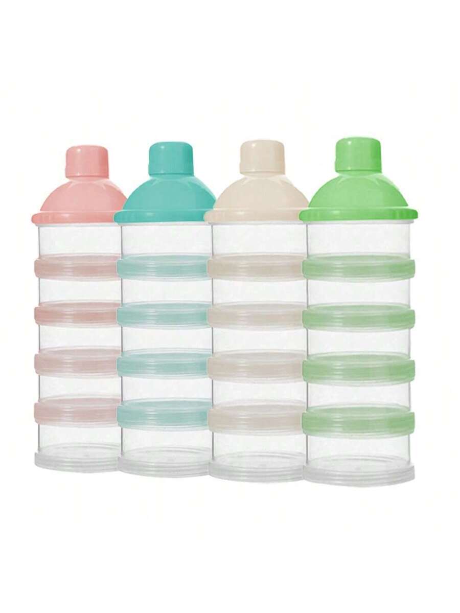 Portable Baby Formula Dispenser Milk Powder Storage Container 4 Layer 5 Layer Food Storage Box