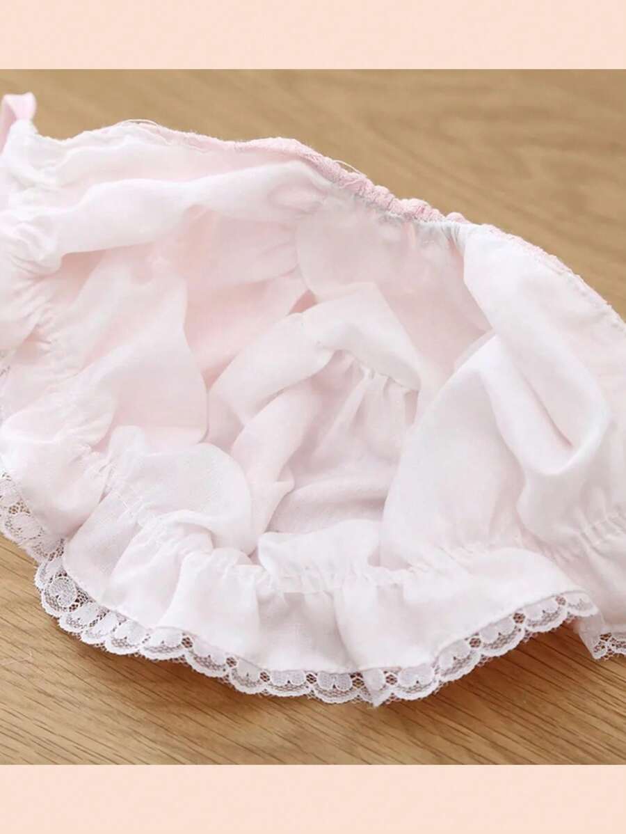 Lace Flower Princess Bonnet Hat for Cute Spring and Summer Wear