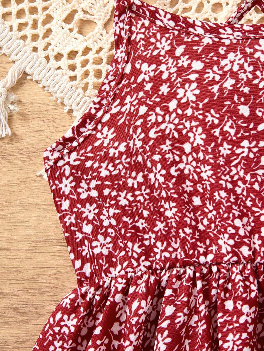 Infant Girl 1-Piece Cute Strap Dress - Casual Party and Wedding Outfit