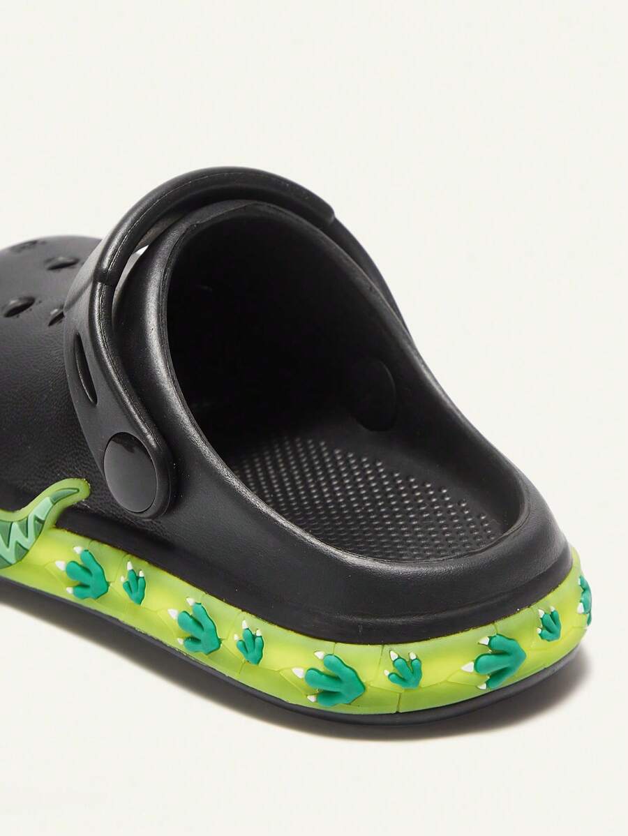 Unisex Green Dinosaur Sandals – Lightweight & Breathable, Cozy Pixies Summer Fashion Cartoon Shoes for Kids