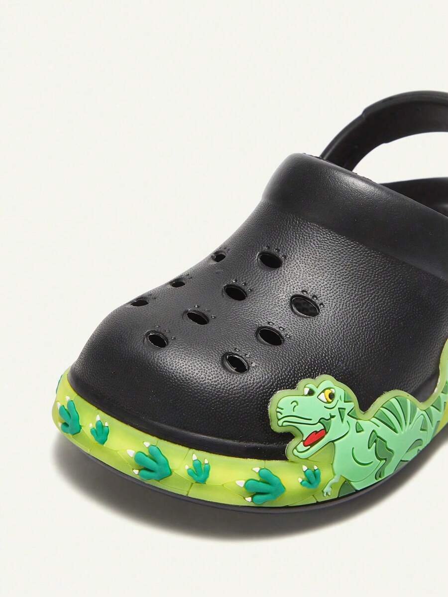 Unisex Green Dinosaur Sandals – Lightweight & Breathable, Cozy Pixies Summer Fashion Cartoon Shoes for Kids