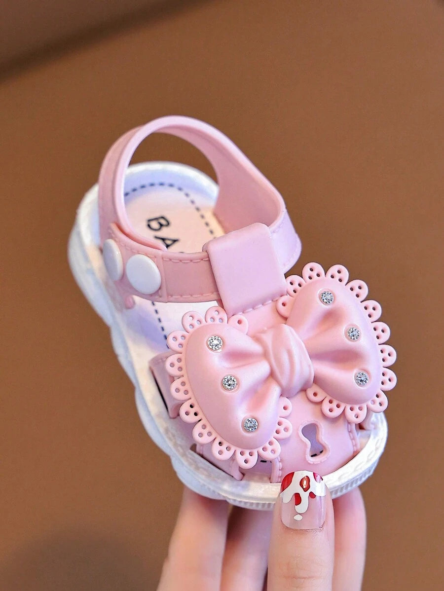 Cute White Sandals - Soft Infant Toddler Summer Beach Shoes for Baby Girls