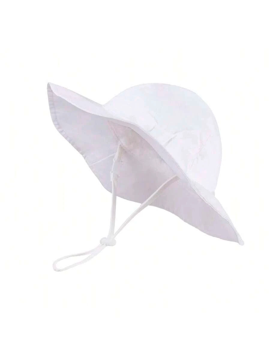 Adjustable Bow Decor Sun Hat for Toddlers and Kids Outdoor Wear