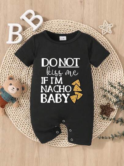 Newborn Baby Unisex Short Sleeve Romper Casual Spring Summer Outfit