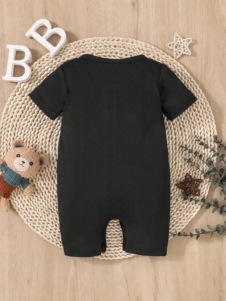 Newborn Baby Unisex Short Sleeve Romper Casual Spring Summer Outfit