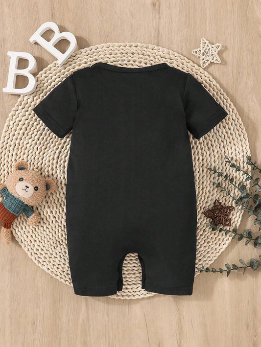 Newborn Baby Unisex Short Sleeve Romper Casual Spring Summer Outfit