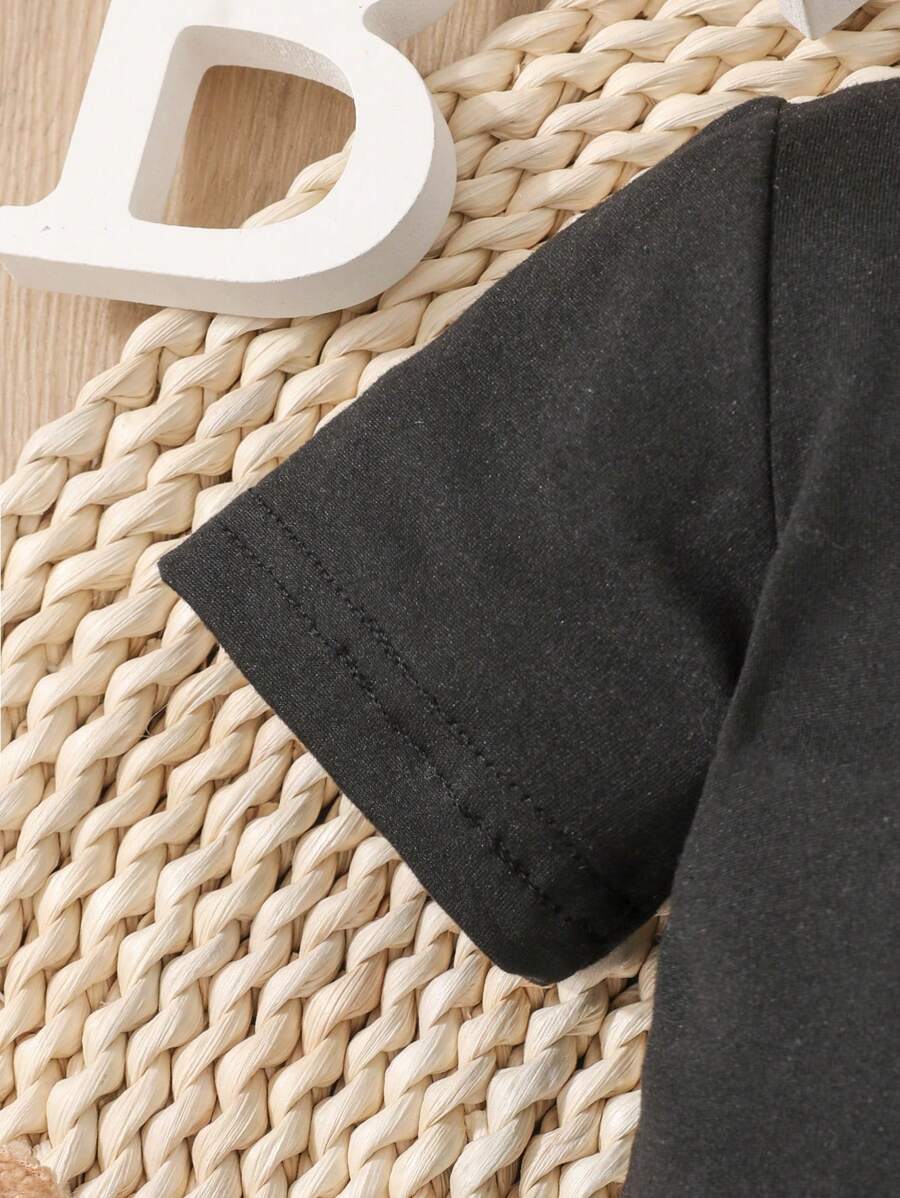 Newborn Baby Unisex Short Sleeve Romper Casual Spring Summer Outfit