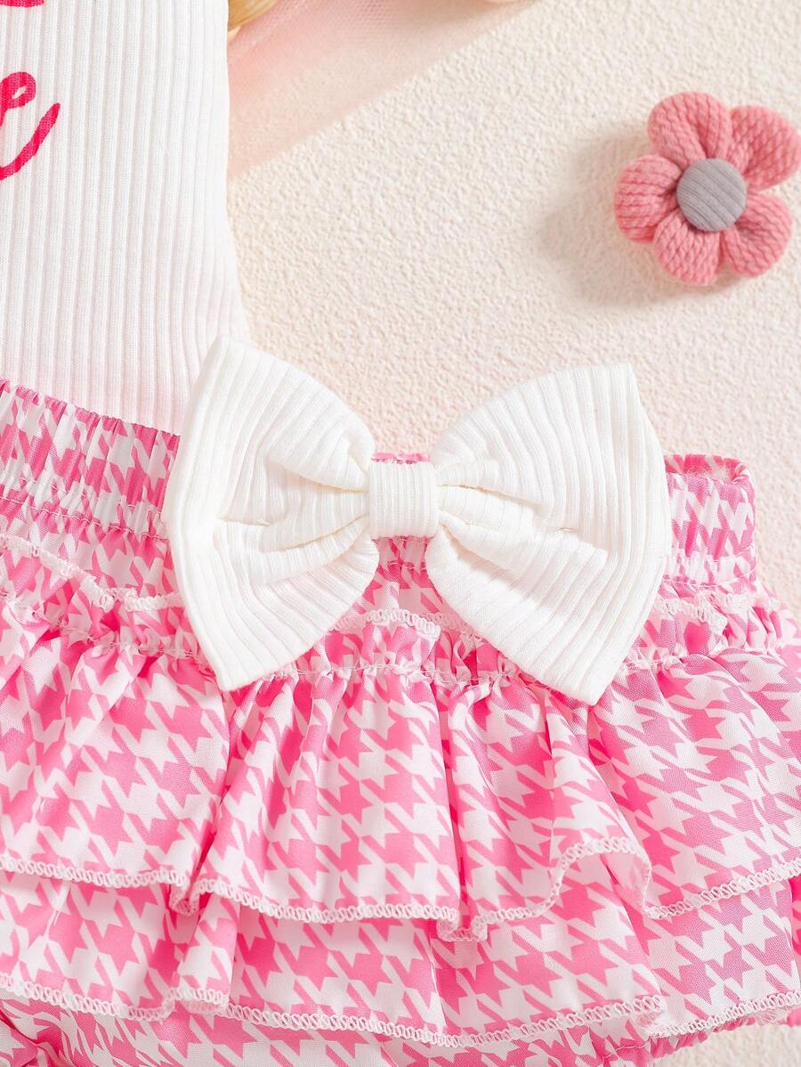 3pcs Baby Girl Summer Outfit Set With Suspender Top Bloomers And Headband