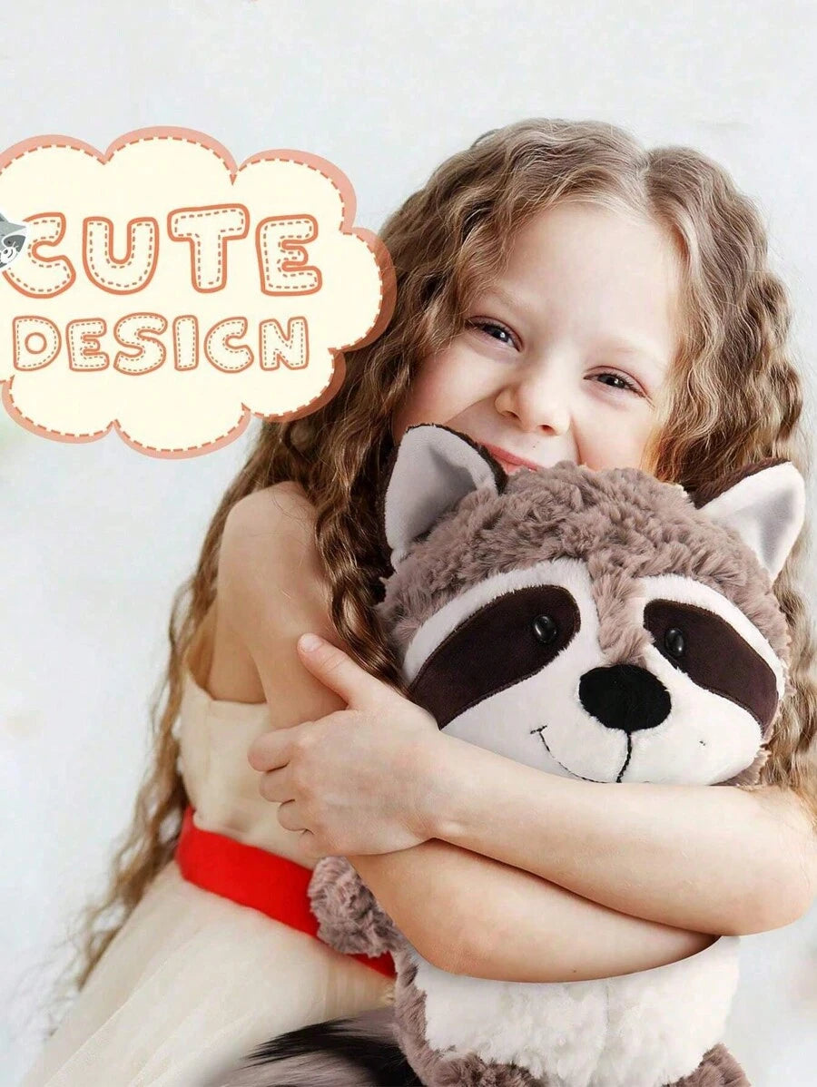 Cute Raccoon Plush Toy Soft Stuffed Animal for Kids and Home Decor