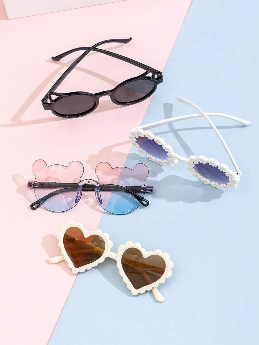 1-8Pcs Square Fashion Glasses Set – Stylish Retro Eyeglasses with Box, Trendy Vintage Design Back to School Gift for Children
