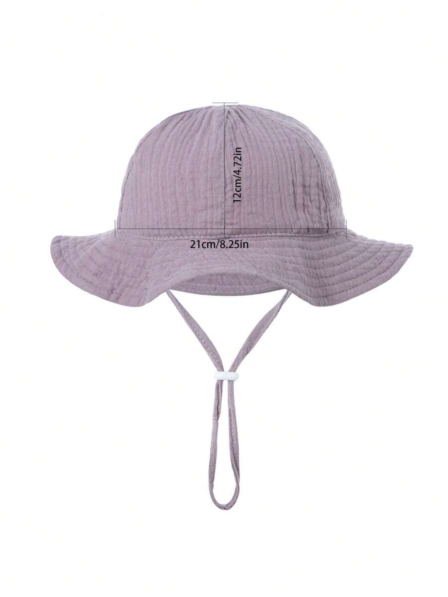 1pc Soft Infant Bucket Hat for Casual Daily Outdoor Wear