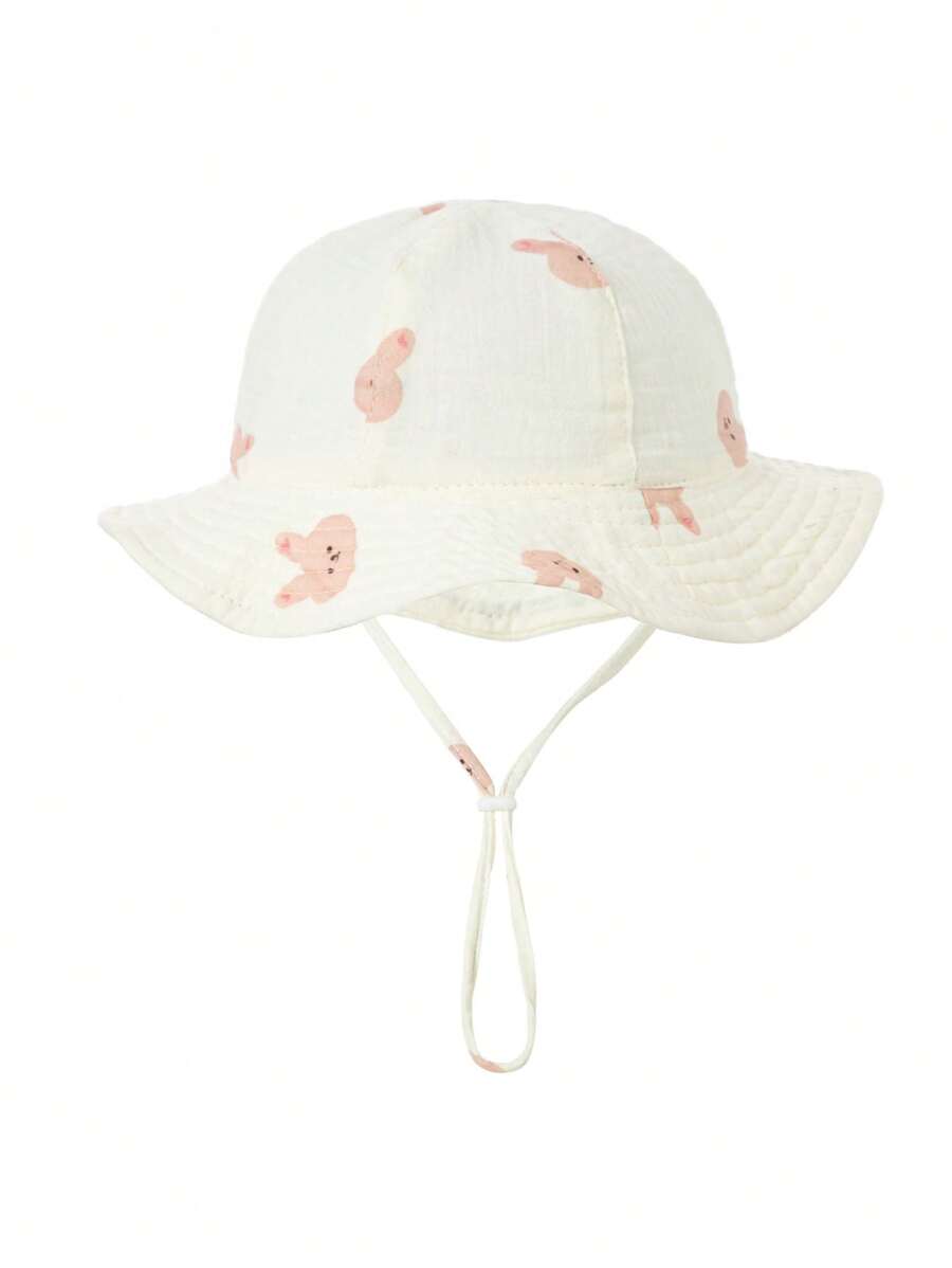 1pc Soft Infant Bucket Hat for Casual Daily Outdoor Wear