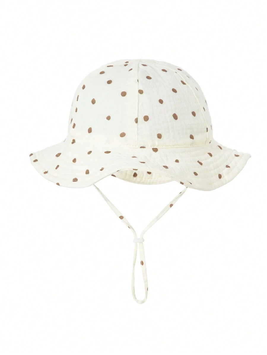 1pc Soft Infant Bucket Hat for Casual Daily Outdoor Wear