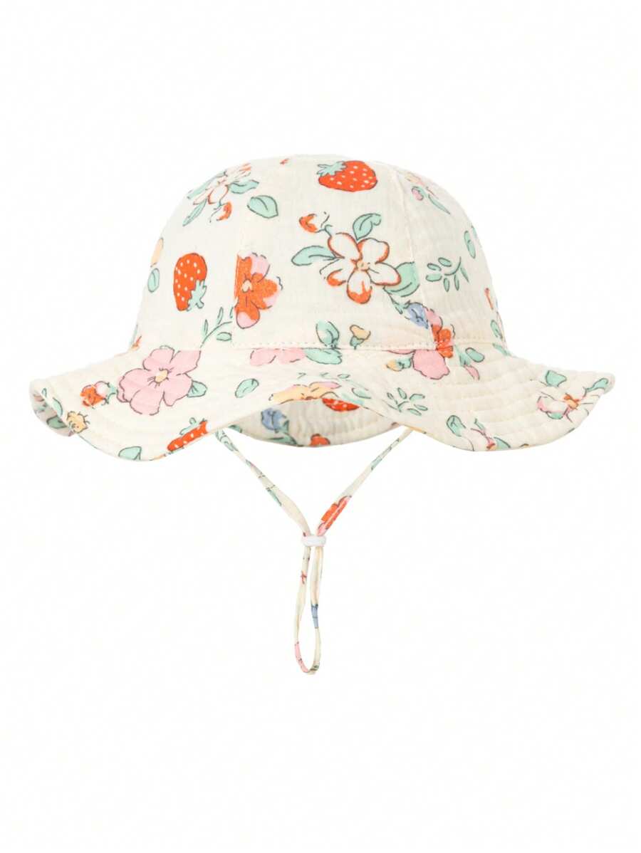 1pc Soft Infant Bucket Hat for Casual Daily Outdoor Wear