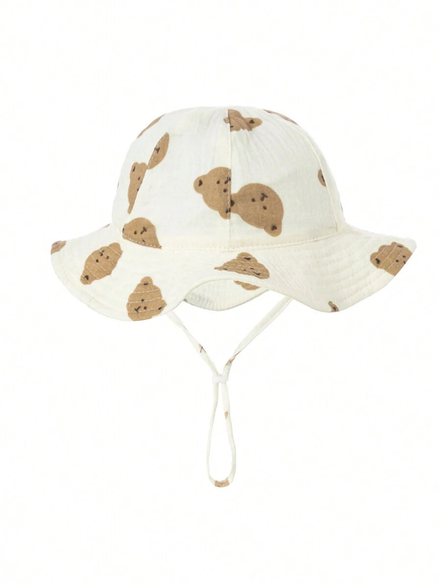 1pc Soft Infant Bucket Hat for Casual Daily Outdoor Wear