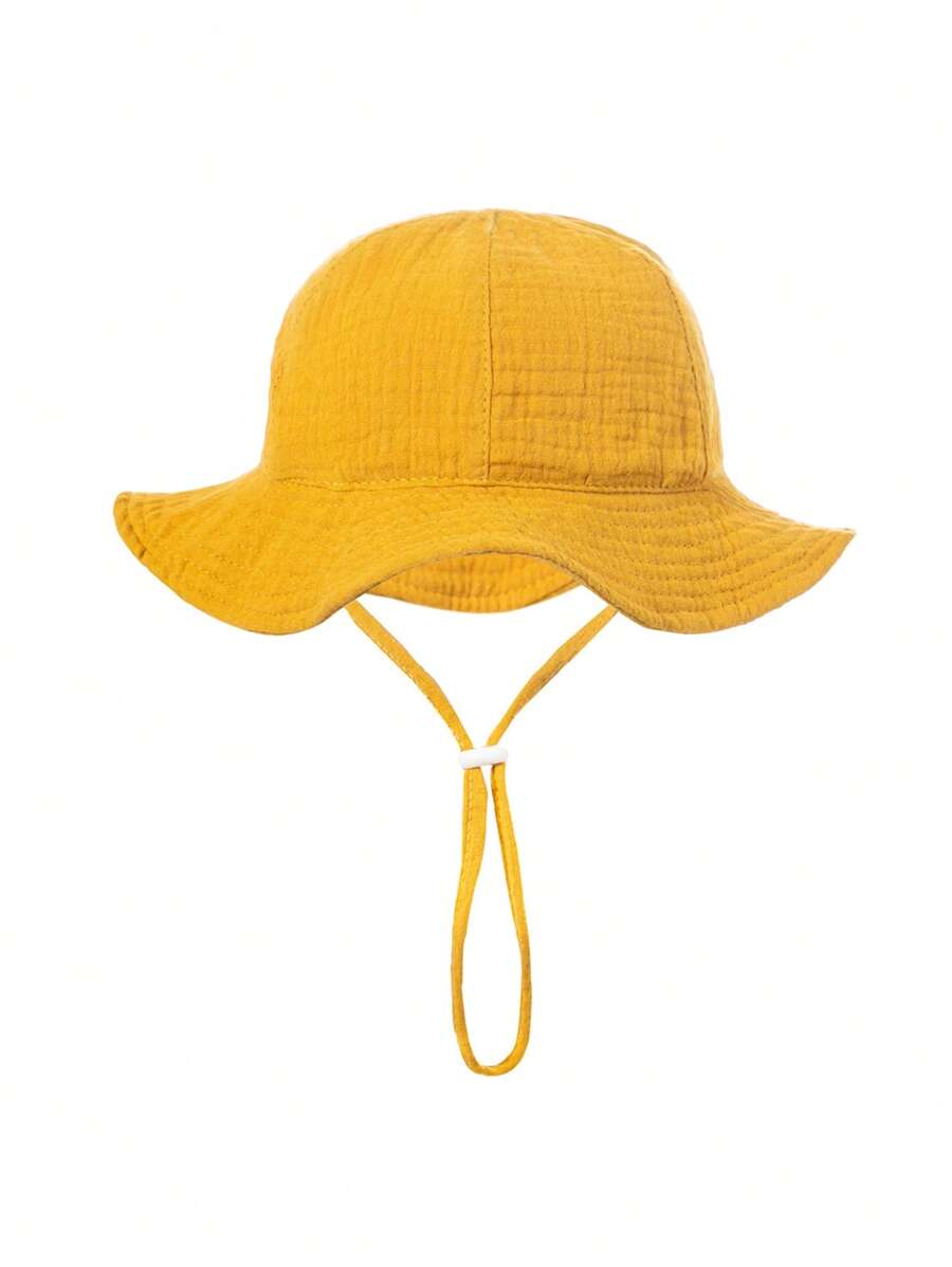 1pc Soft Infant Bucket Hat for Casual Daily Outdoor Wear